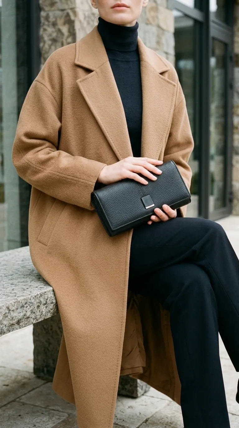 Black Formal Wallet For Women P71044