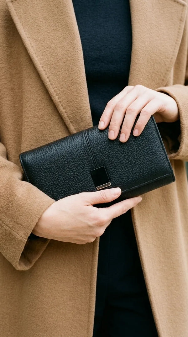 Black Formal Wallet For Women P71044