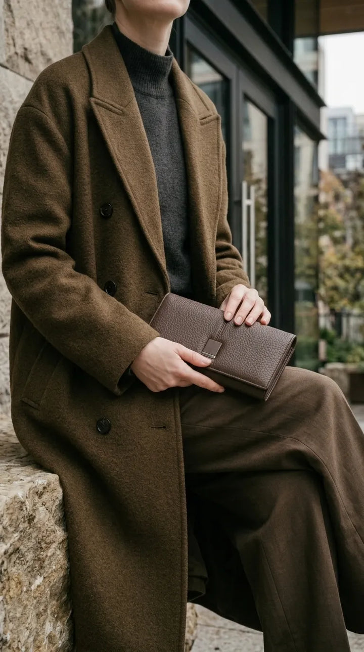 Brown Formal Wallet For Women P71044