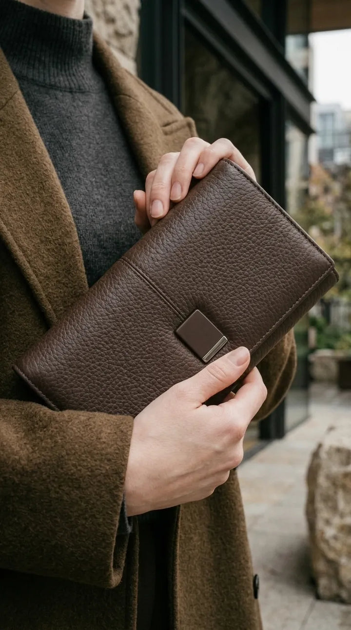 Brown Formal Wallet For Women P71044