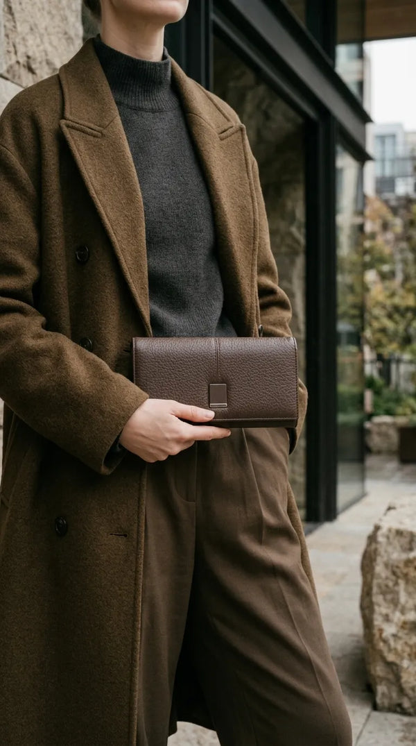 Brown Formal Wallet For Women P71044