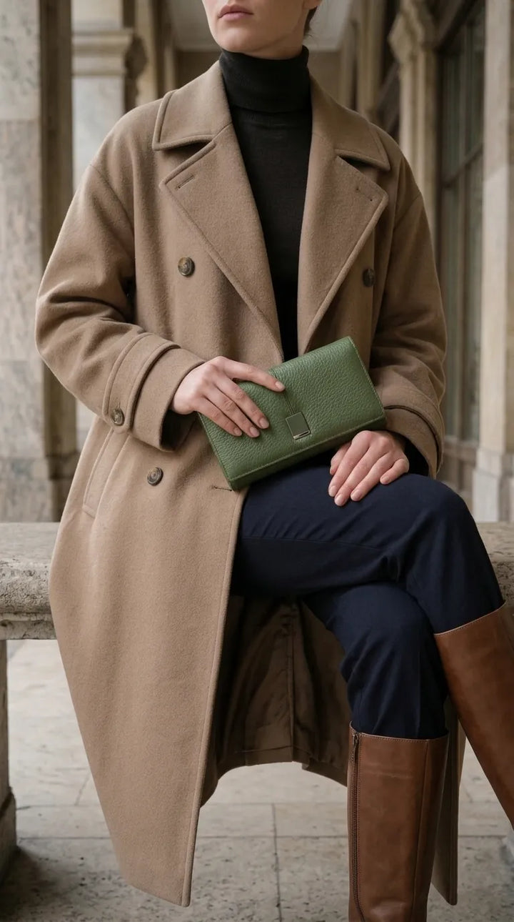 Green Formal Wallet For Women P71044
