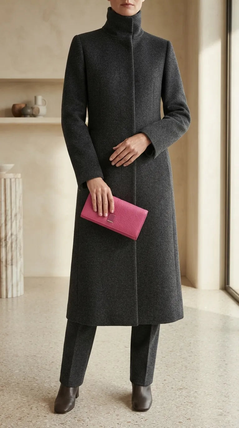 Fuchsia Formal Wallet For Women P71044