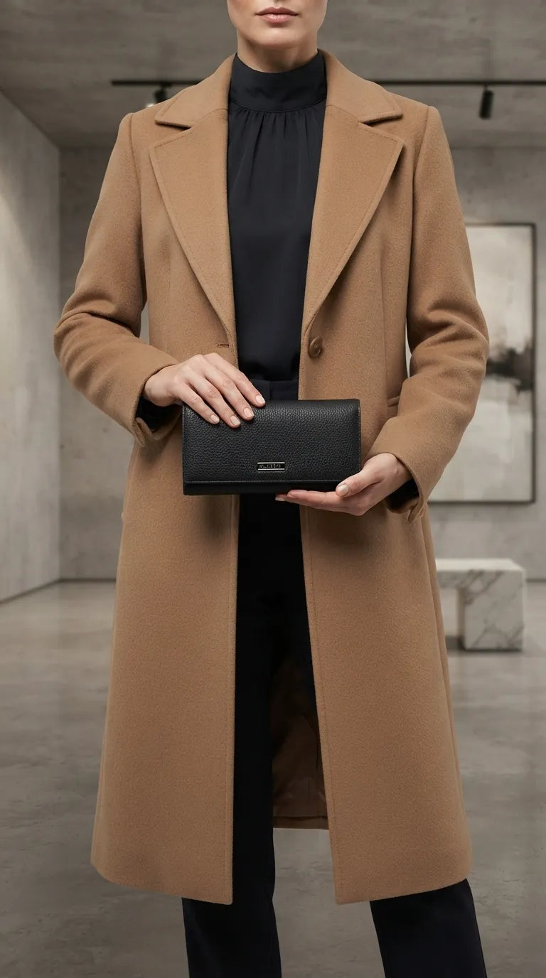 Black Formal Wallet For Women P71046