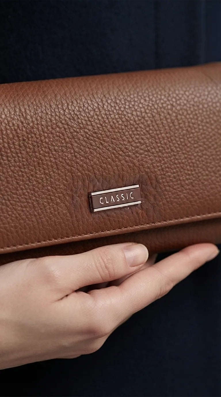 Brown Formal Wallet For Women P71046