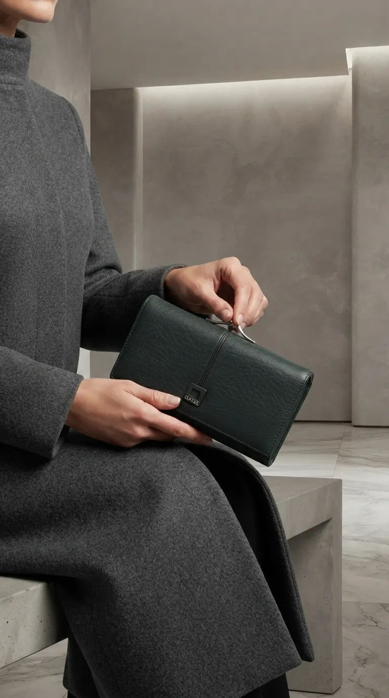 Green Formal Wallet For Women P71047
