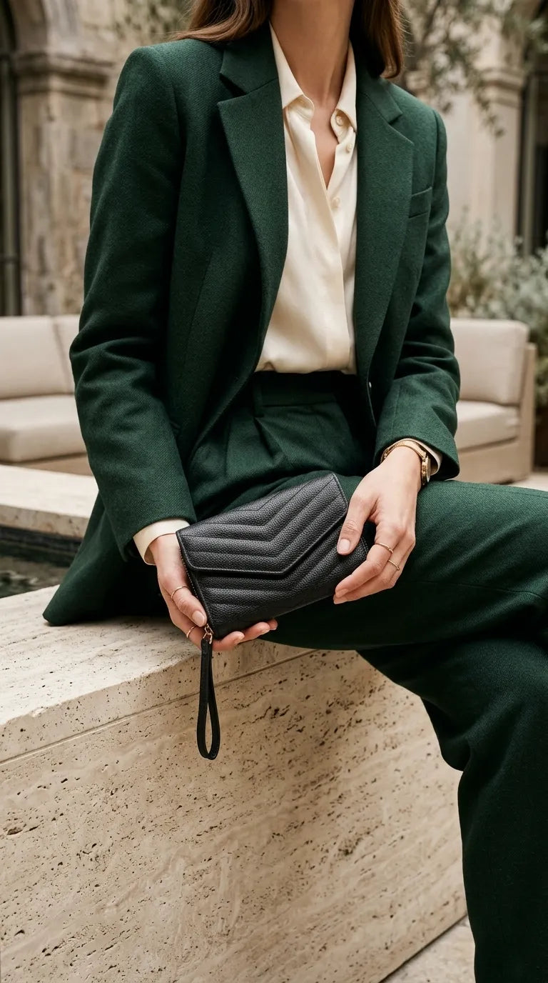 Black Formal Wallet For Women P71050
