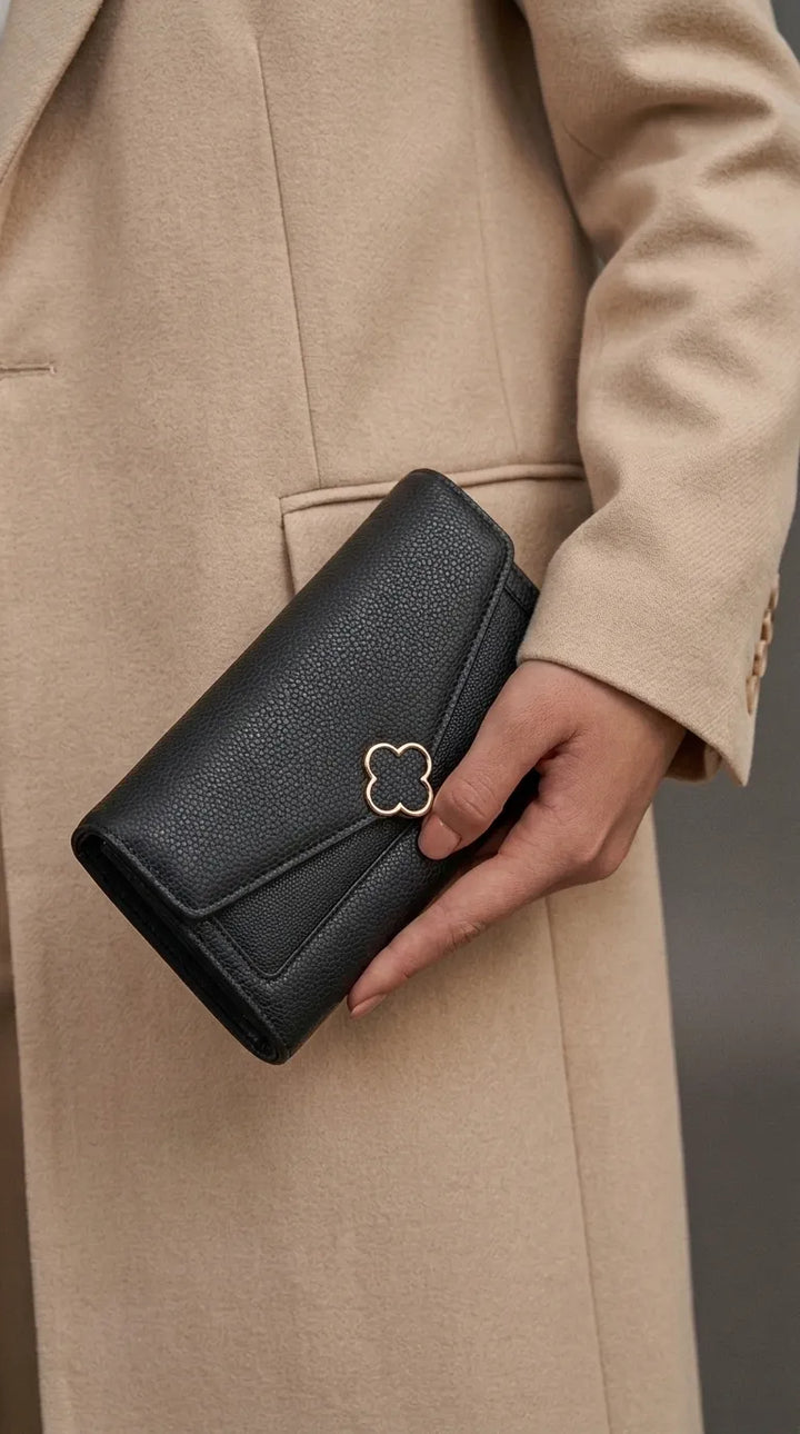 Black Formal Wallet For Women P71051