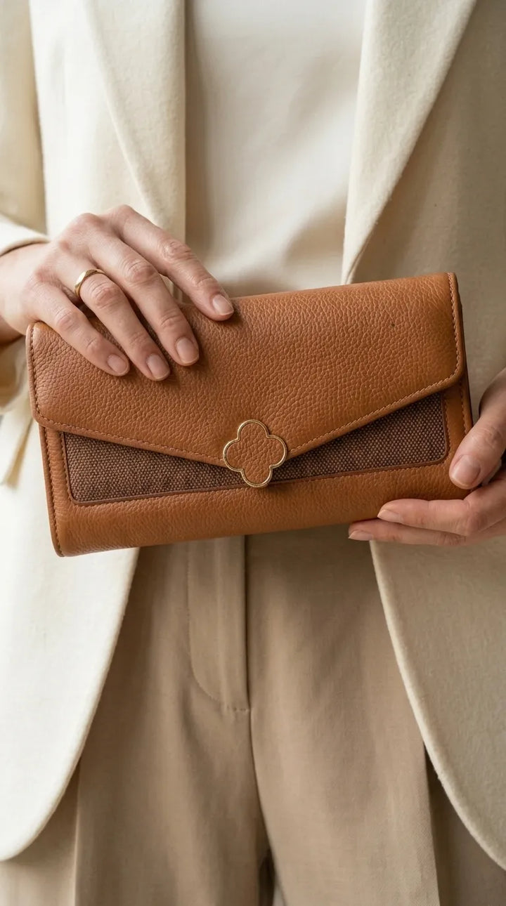 Mustard Formal Wallet For Women P71051