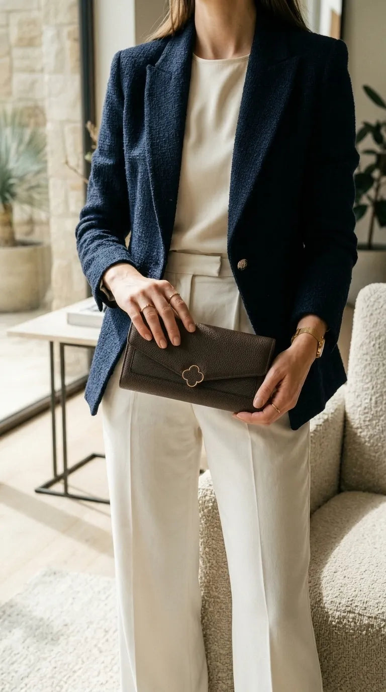 Coffee Formal Wallet For Women P71051