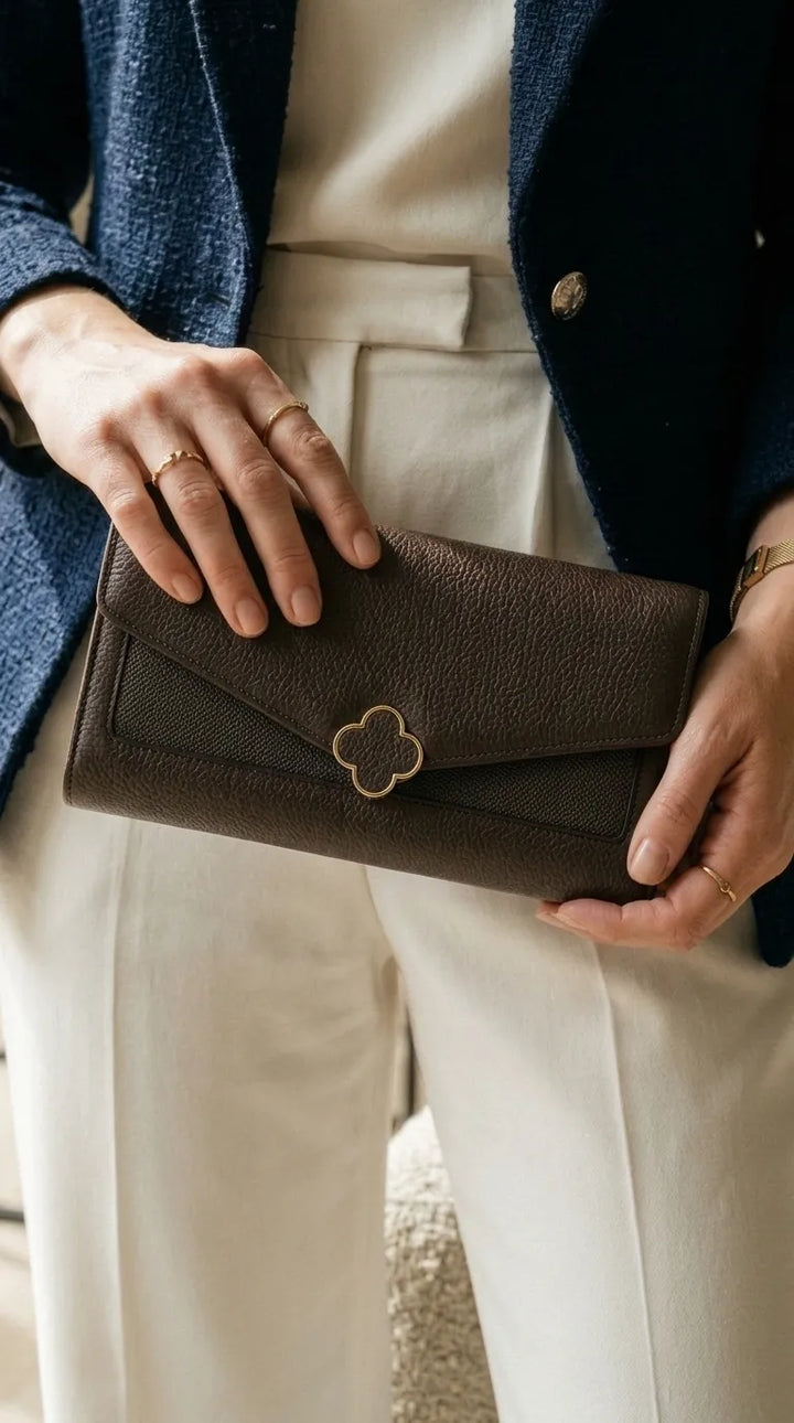 Coffee Formal Wallet For Women P71051