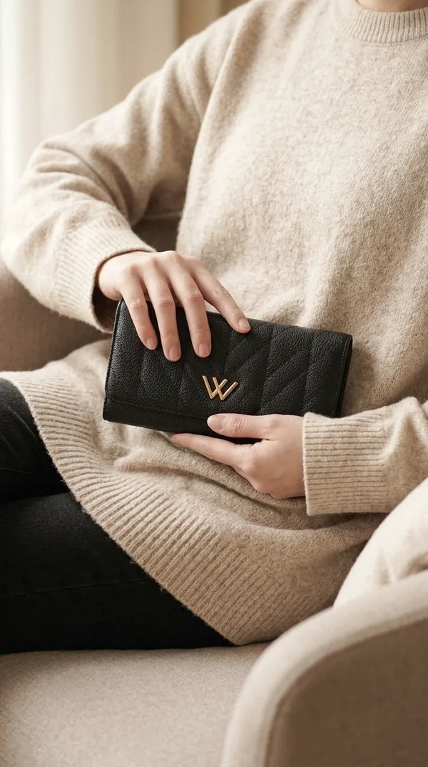 Black Formal Wallet For Women P71052