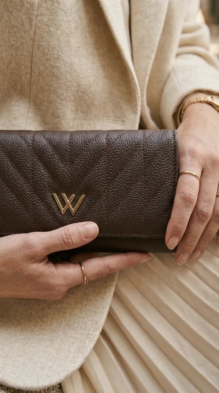 Coffee Formal Wallet For Women P71052
