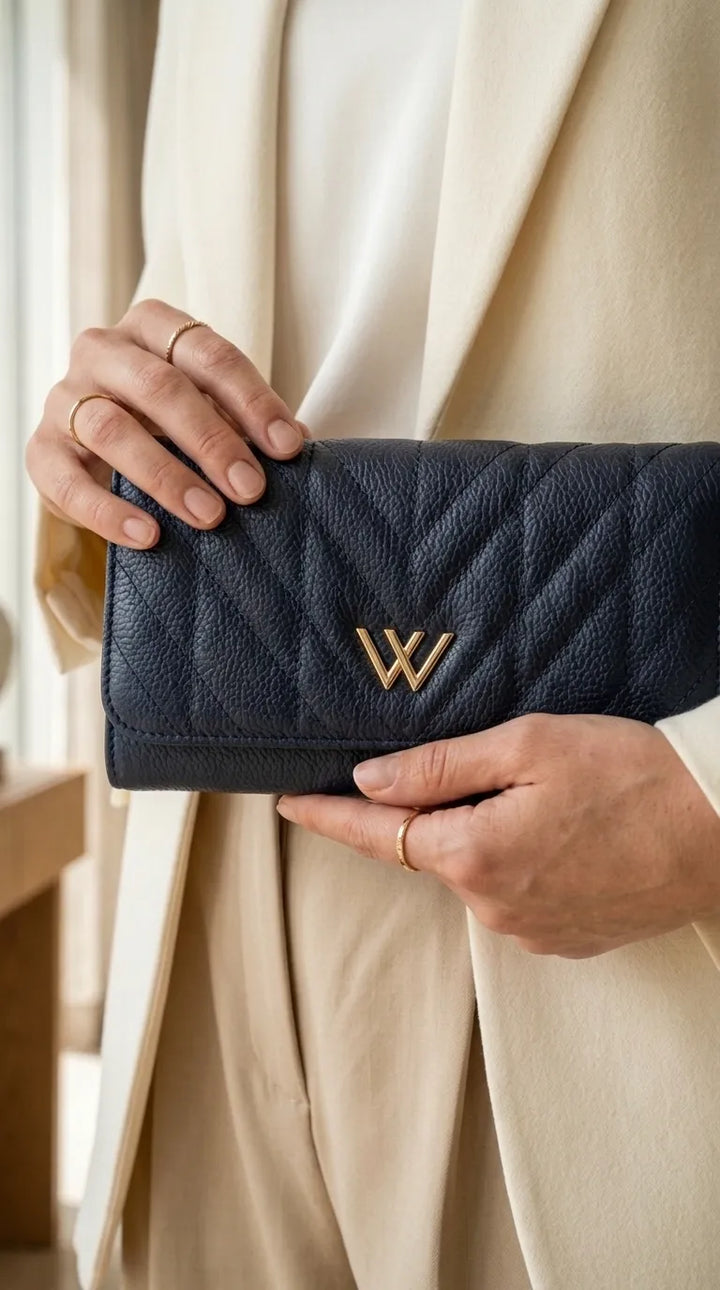 Navy Formal Wallet For Women P71052