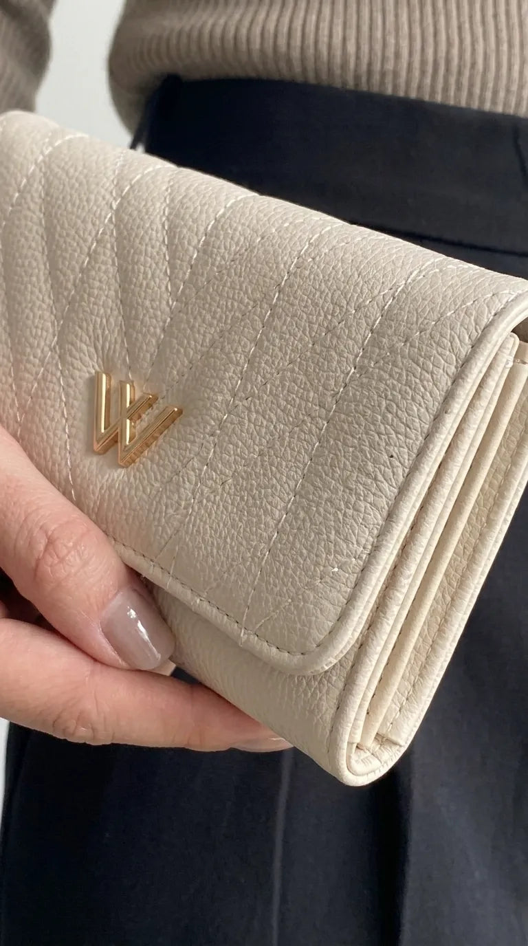 Beige Formal Wallet For Women P71052
