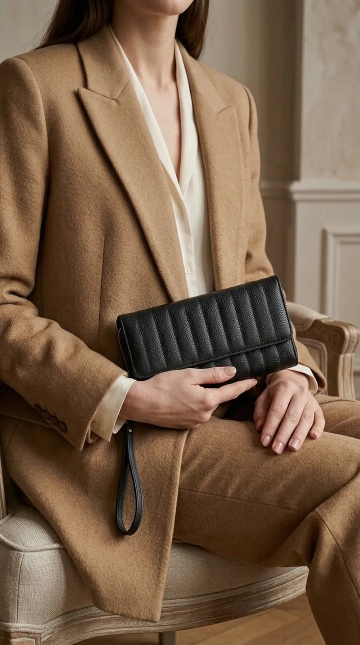 Black Formal Wallet For Women P71053