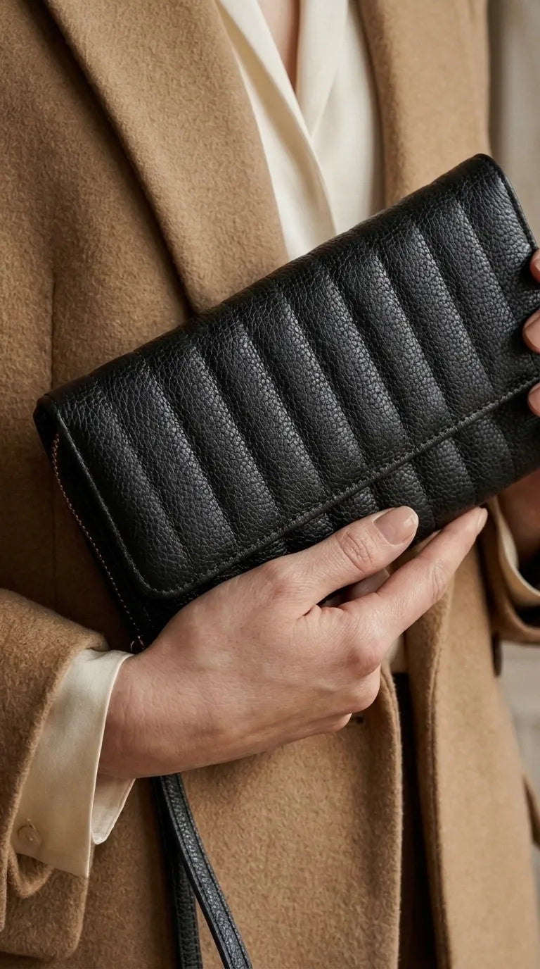 Black Formal Wallet For Women P71053