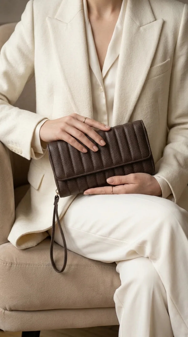 Brown Formal Wallet For Women P71053