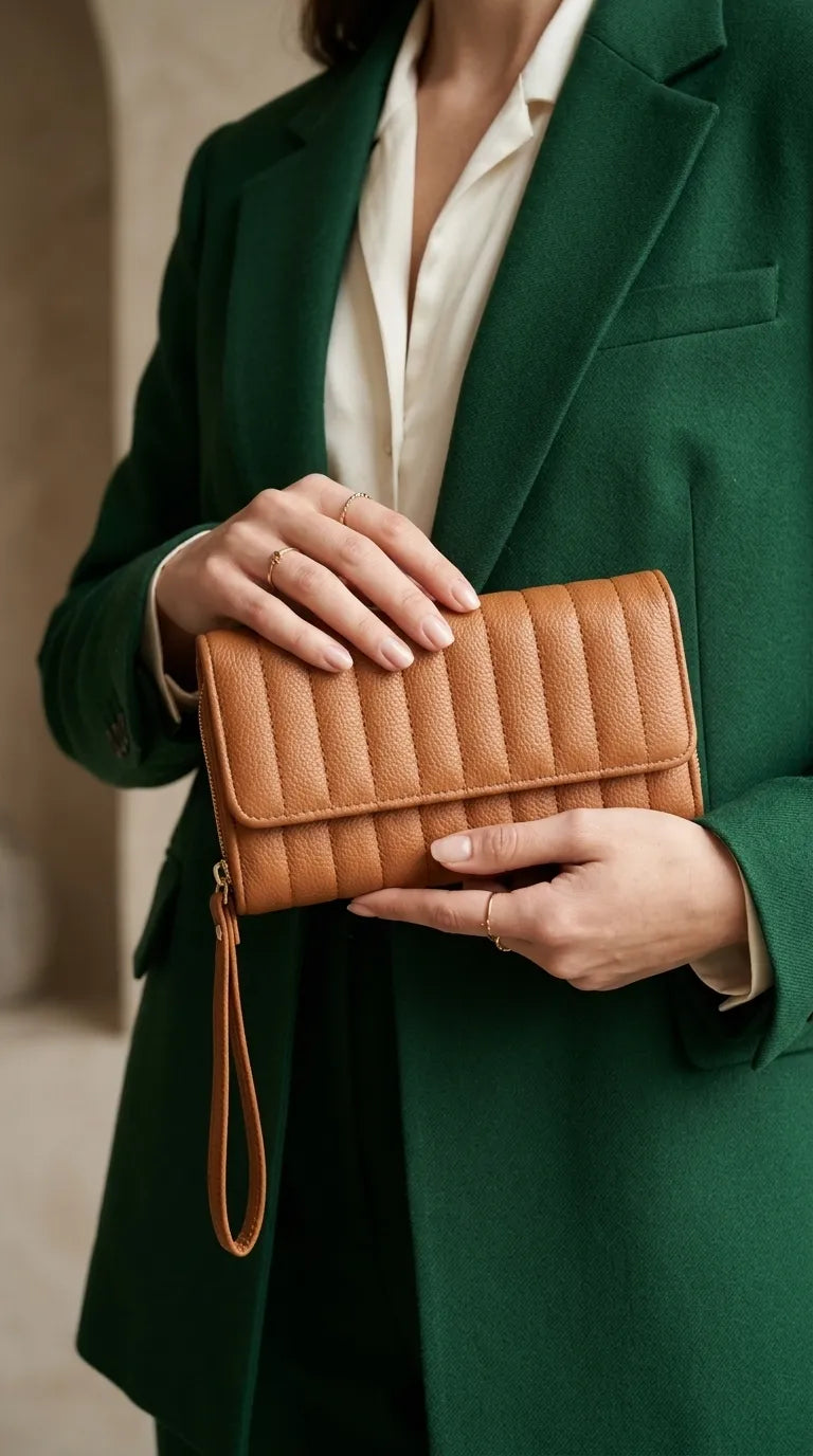 Mustard Formal Wallet For Women P71053