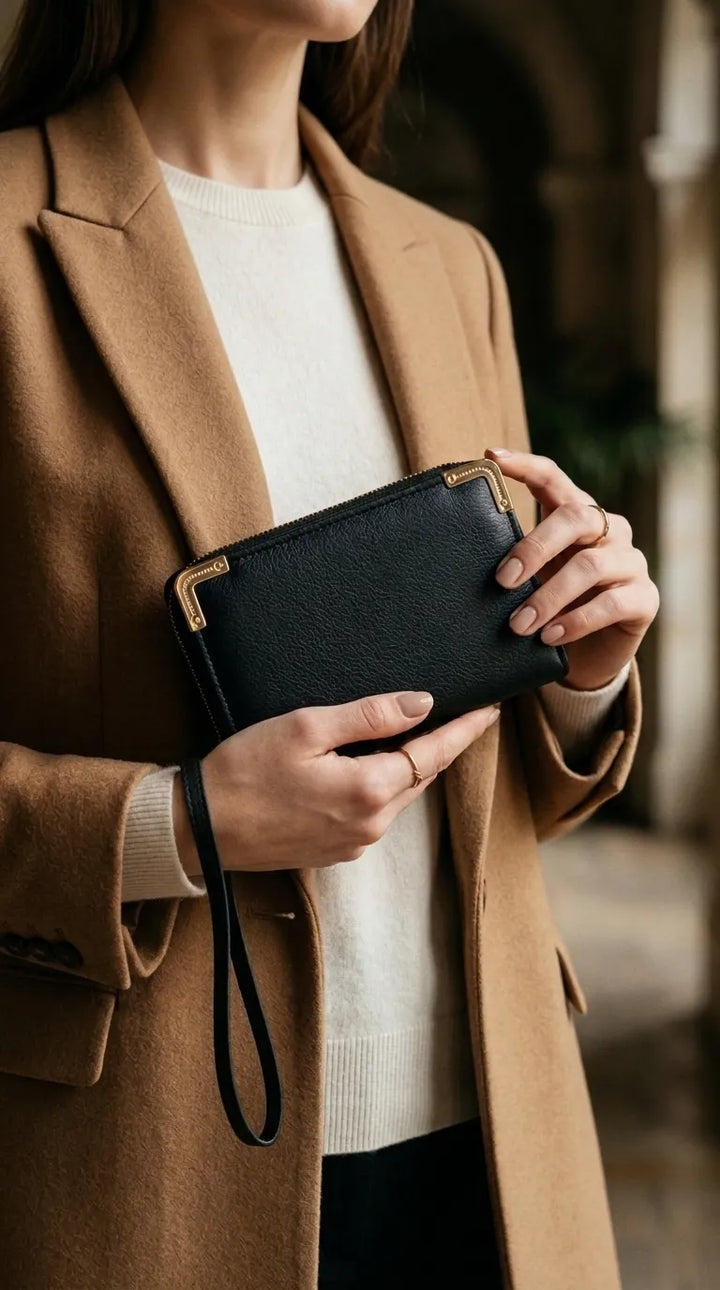 Black Formal Wallet For Women P71054