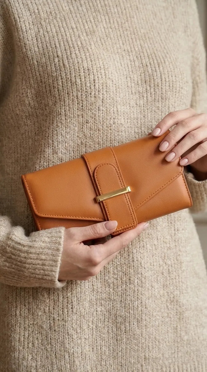 Mustard Formal Wallet For Women P71056