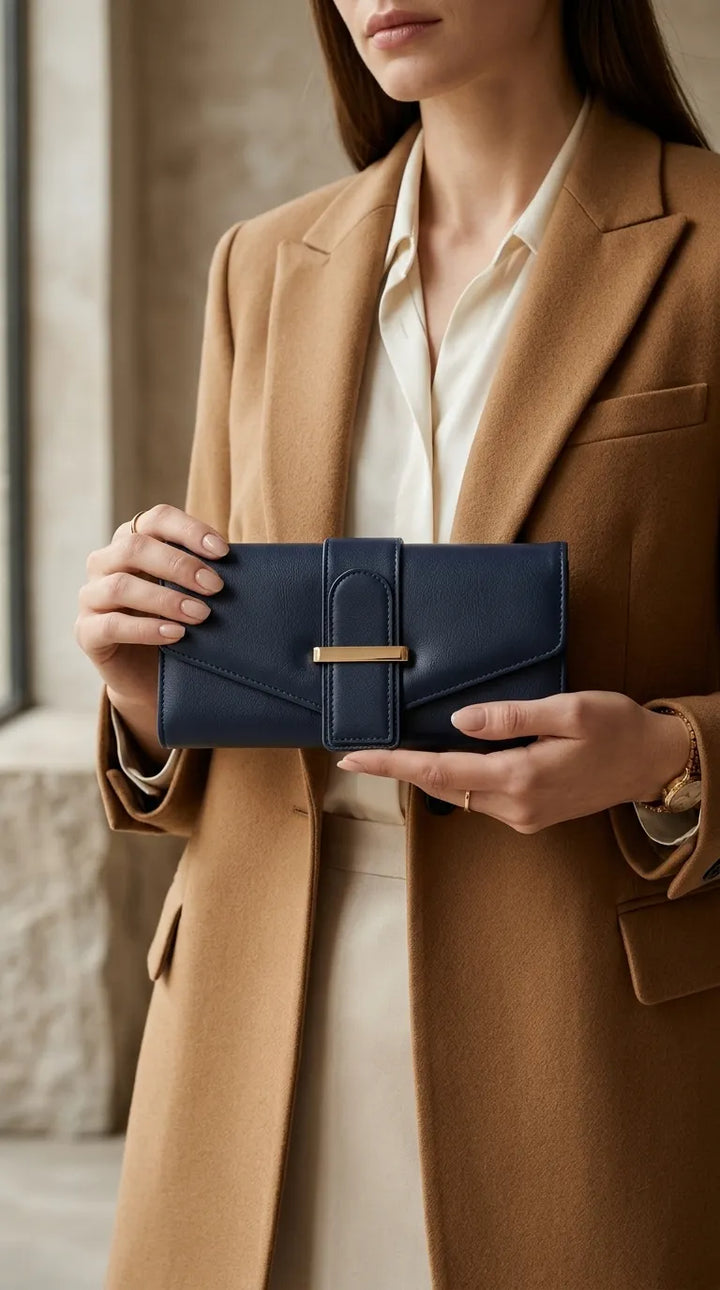 Navy Formal Wallet For Women P71056