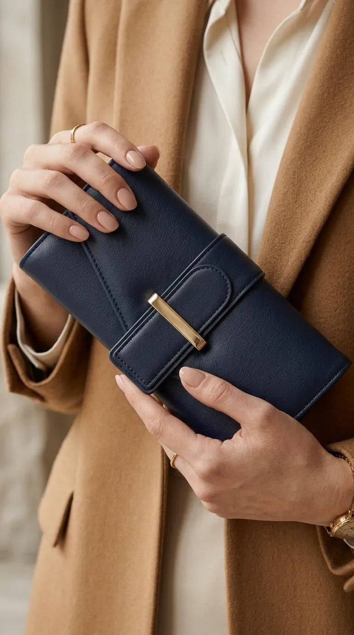 Navy Formal Wallet For Women P71056