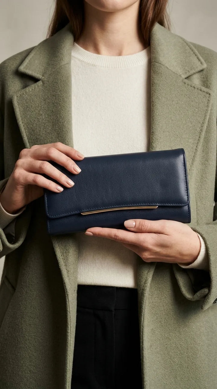Navy Formal Wallet For Women P71057