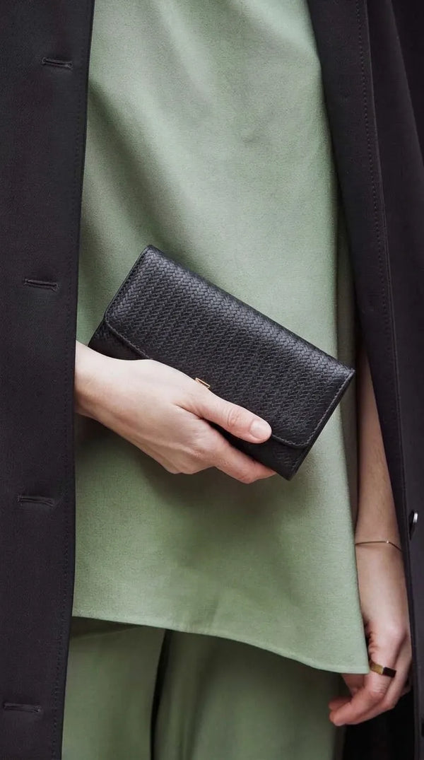 Black Formal Wallet For Women P71058