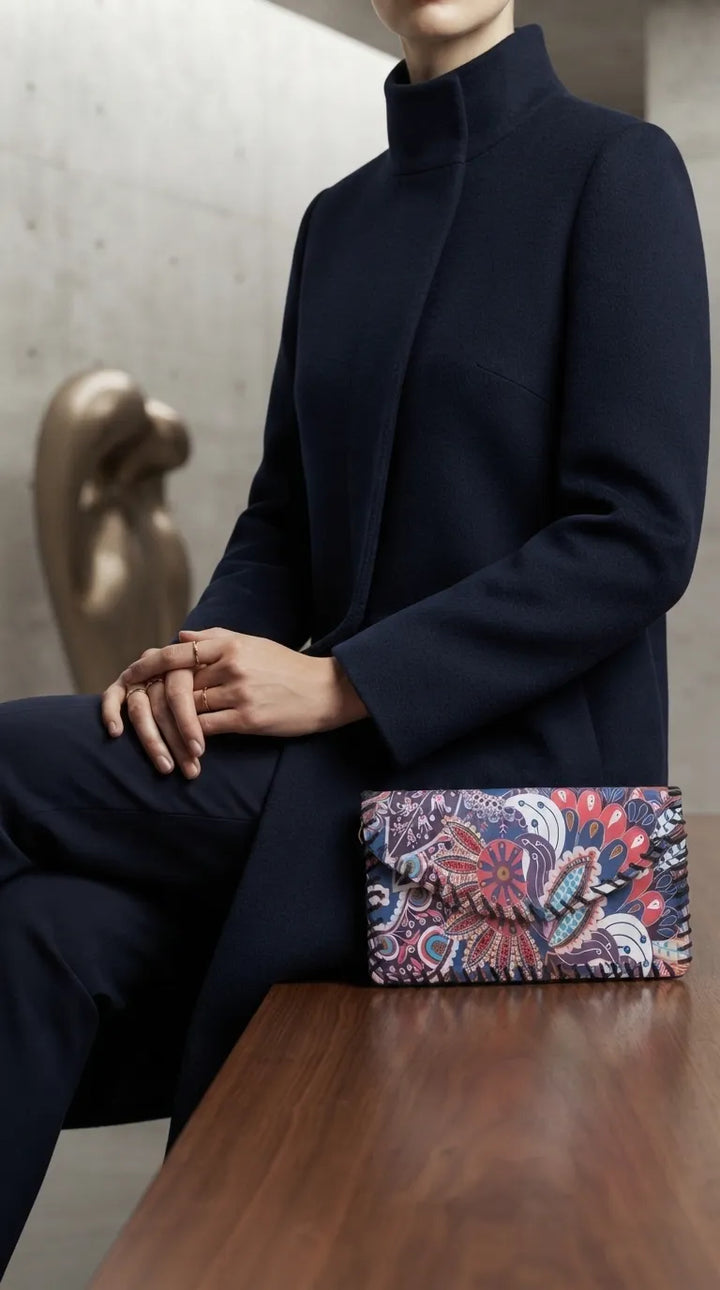 Blue Formal Wallet For Women P71059