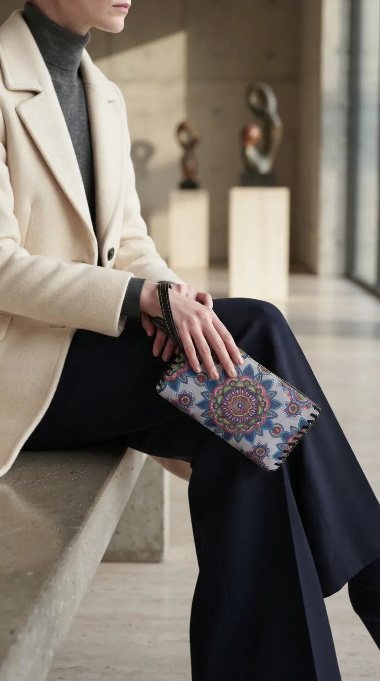 Blue Formal Wallet For Women P71060