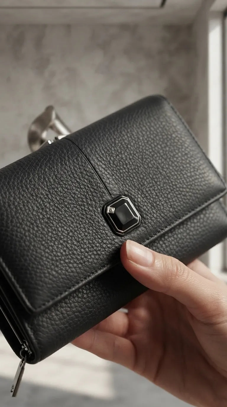 Black Formal Wallet For Women P71075
