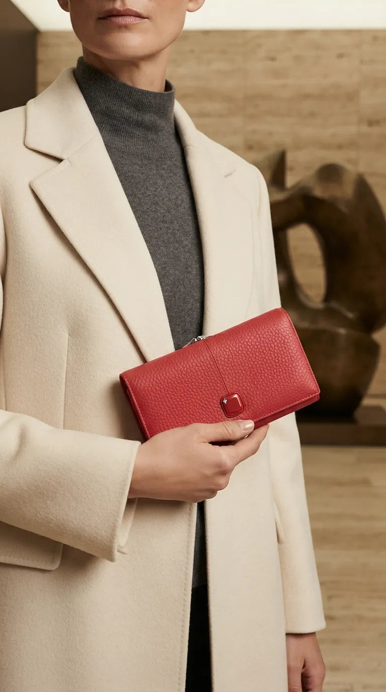 Red Formal Wallet For Women P71075