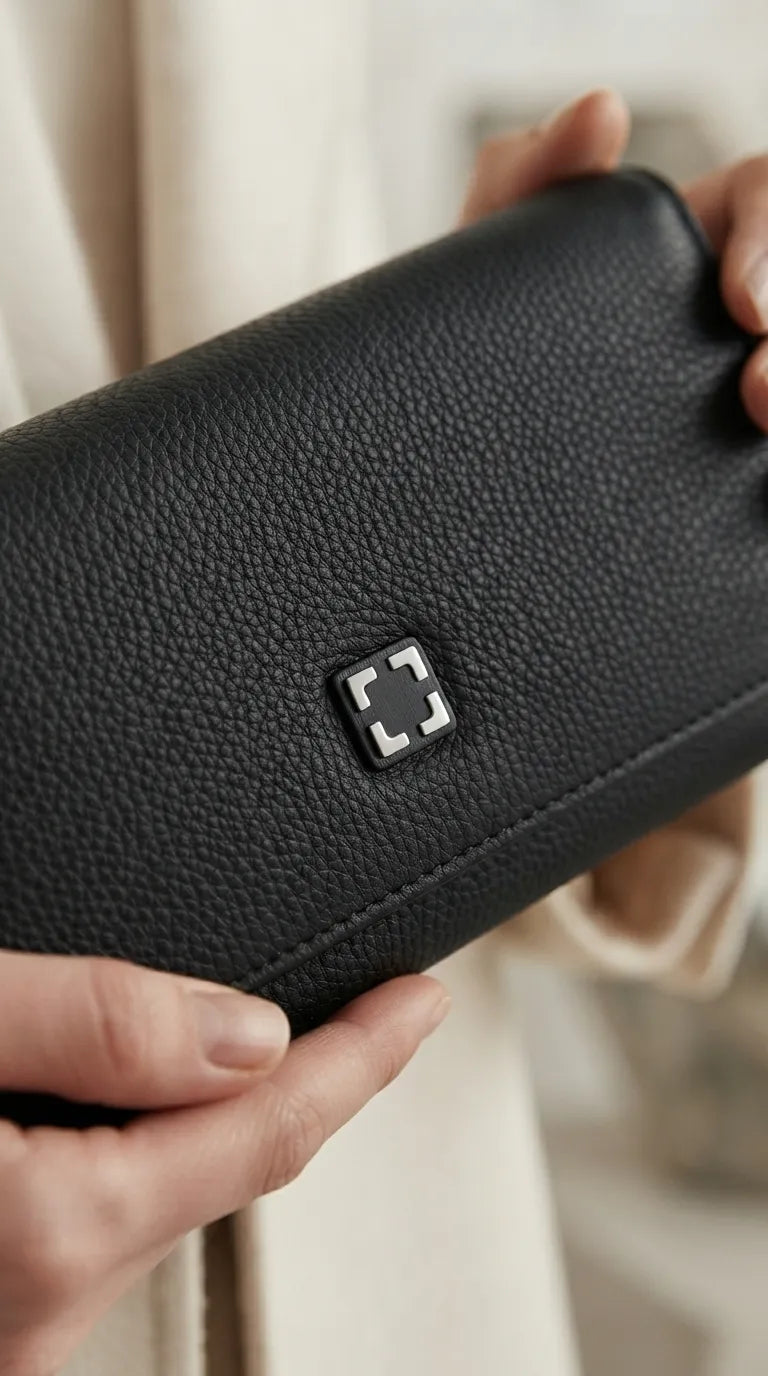 Black Formal Wallet For Women P71077
