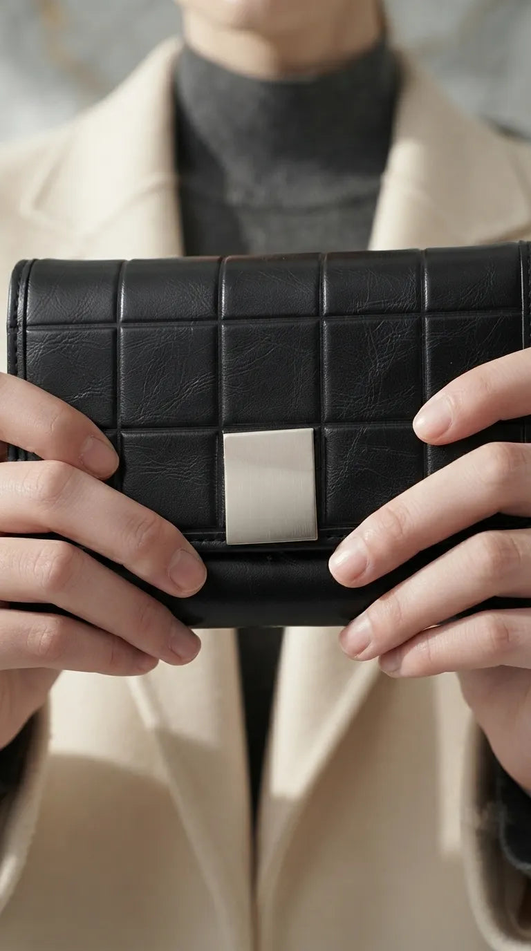 Black Formal Wallet For Women P71078