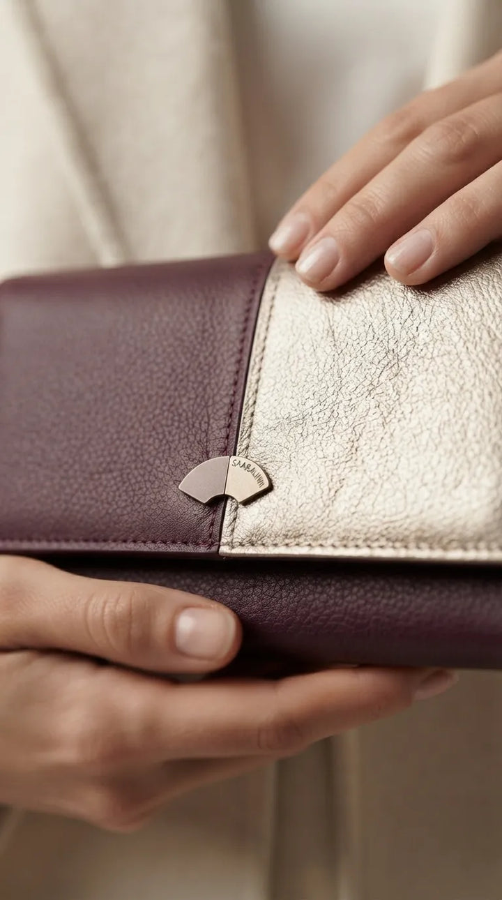 Maroon Formal Wallet For Women P71079