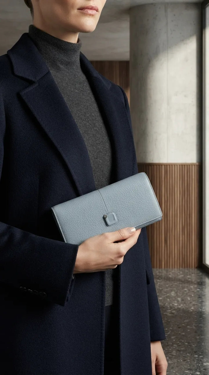 Sky Blue Formal Wallet For Women P71081