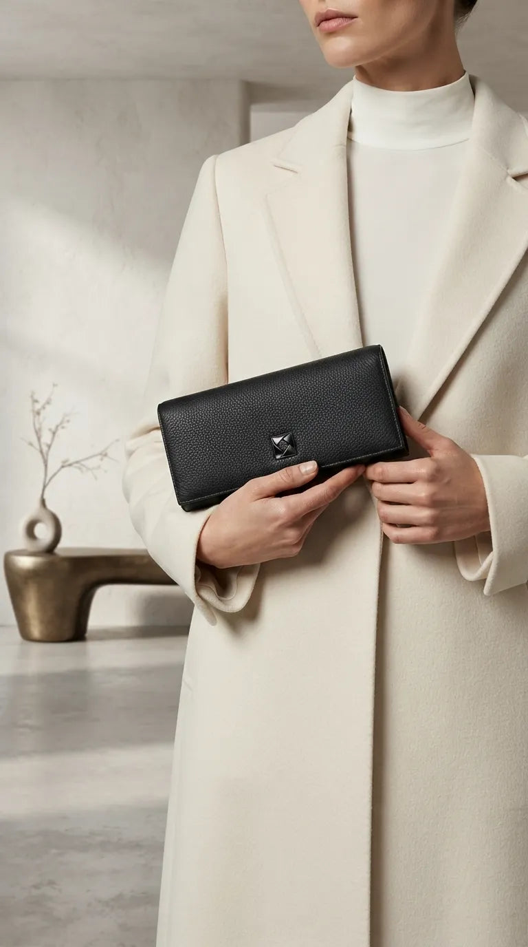 Black Formal Wallet For Women P71083