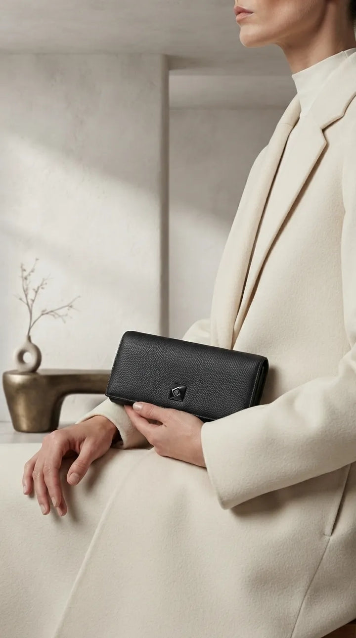 Black Formal Wallet For Women P71083
