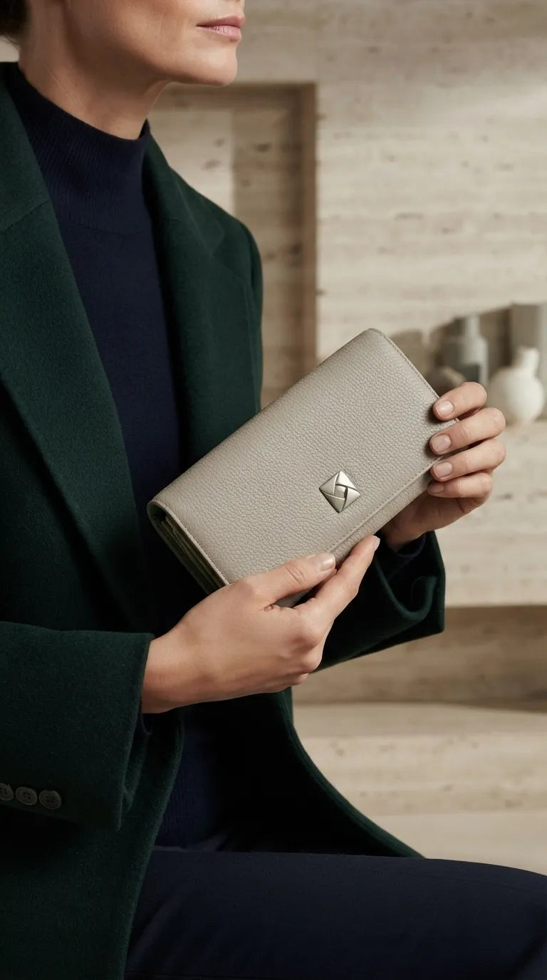 Green Formal Wallet For Women P71083