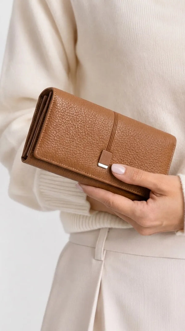 Brown Formal Wallet For Women P71084