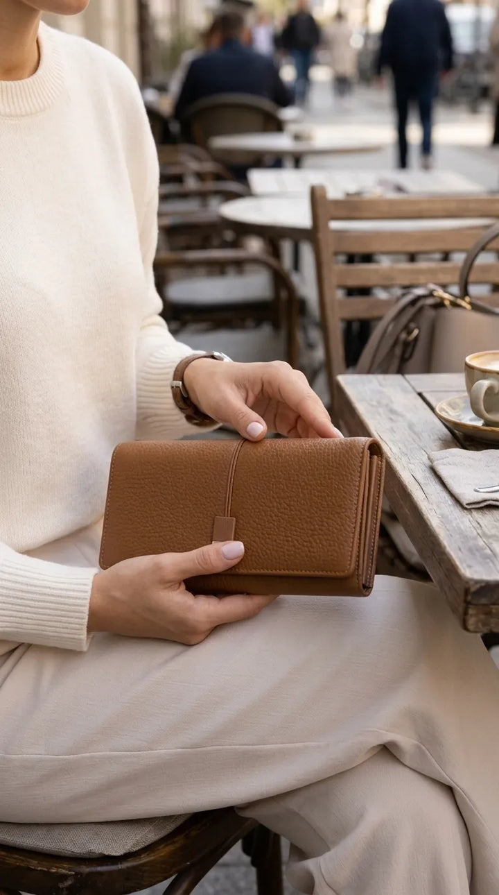 Brown Formal Wallet For Women P71084