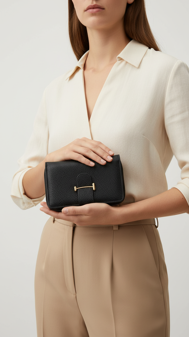 Black Casual Wallet For Women P71126