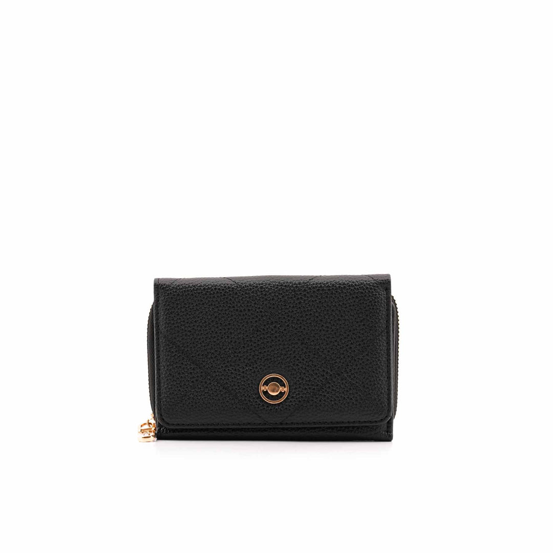 Black Casual Wallet For Women P71127