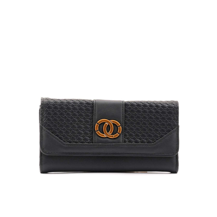 Black Casual Wallet For Women P71129