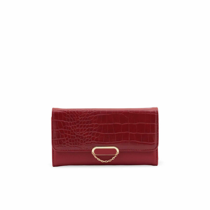 Maroon Casual Wallet For Ladies P71130