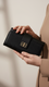Black Casual Wallet For Women P71131