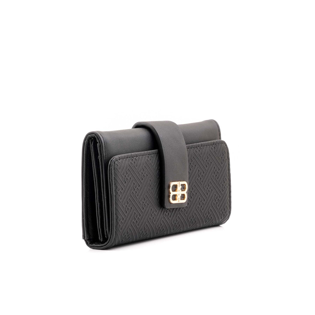 Black Casual Wallet For Women P71131
