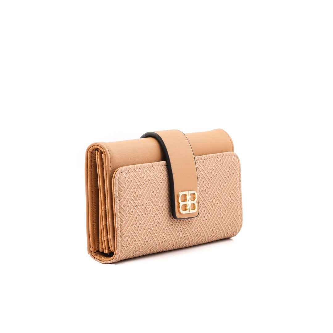 Beige Casual Wallet For Women P71131