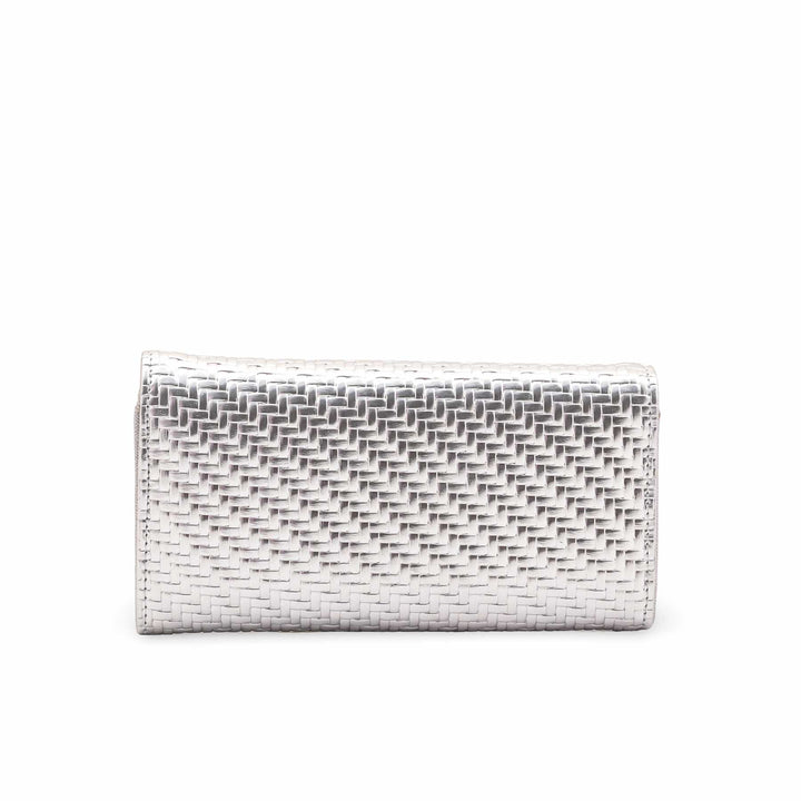 Silver Casual Wallet For Ladies P71135